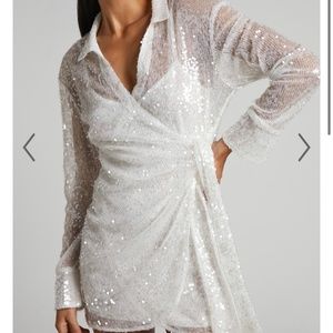 Sequin shirt dress-great for wedding rehearsal